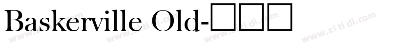 Baskerville Old字体转换